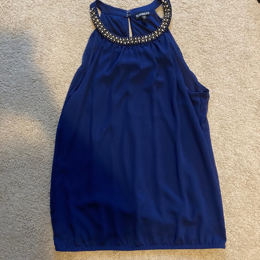 Express dressy navy  top